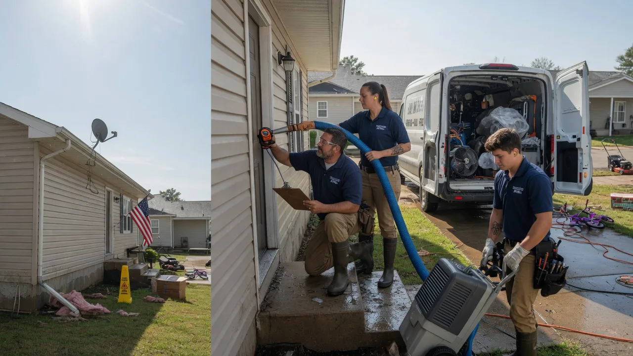 Ceiling Water Damage Restoration in Campbell, OH near me